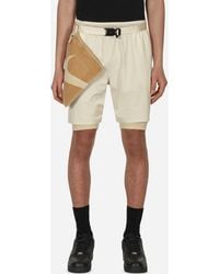 Nike - Mmw Dri-fit 3-in-1 Shorts Beige - Lyst