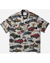 Sacai - S Car Race Tropical Print Shirt Ivory - Lyst