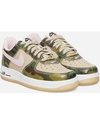 Nike - Air Force 1 Low Retro Sneakers Desert Khaki / Pink Foam - Lyst