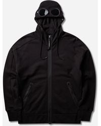 C.P. Company - Men S Diagonal Raised Fleece goggle Zipped Hoodie - Lyst