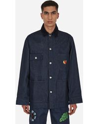 Sky High Farm - Embroidered Denim Chore Coat - Lyst