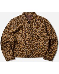 Kapital - Men S Twill Aging-wool Leopard 1st Jacket - Lyst