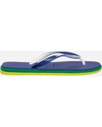 Havaianas - Brasil Twist Flip Flops Marine - Lyst