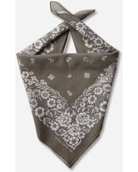 Kapital - Fastcolor Selvedge Bandana (churchill Garden) Khaki - Lyst