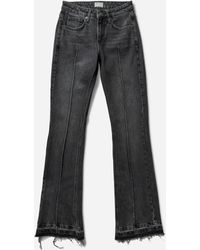 Guess - S Flare Denim Pants Used Sanded Wash - Lyst