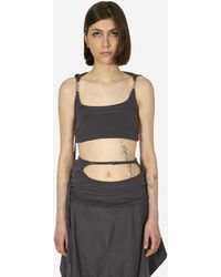 Toile Studios - System Hooded Bra Charcoal - Lyst