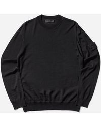 Stone Island - Men S Ghost Light Pure Rws Wool Crewneck Sweater - Lyst