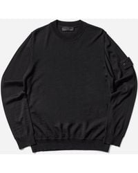 Stone Island - Men S Ghost Light Pure Rws Wool Crewneck Sweater - Lyst