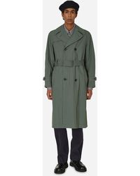 Maison Margiela - Double-breasted Trench Coat Sage - Lyst