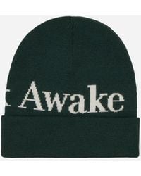 AWAKE NY - Serif Logo Beanie Forest - Lyst