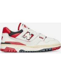 New Balance - 550 Perforated Leather, Suede And Mesh Sneakers - Lyst