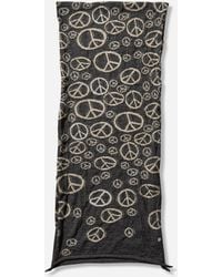 Kapital - Fulling Wool Peace Mark Happy Scarf - Lyst