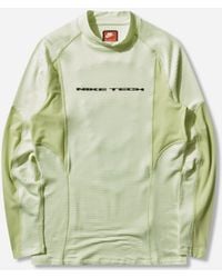 Nike - Tech Base Layer Longsleeve Top Volt Tint Light Liquid Lime - Lyst