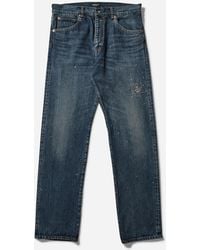 Undercover - S Cross Embroidery Distressed Denim Pants Light - Lyst