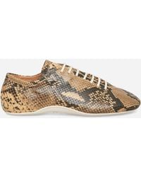 Dries Van Noten - Leather Ballerina Sneakers - Lyst