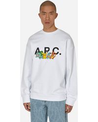 A.P.C. - Pokémon The Crew Crewneck Sweatshirt - Lyst