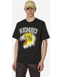 KENZO - Tiger Varsity Brand-print Relaxed-fit Cotton-jersey T-shirt - Lyst