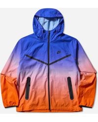Nike - S Tech Woven Windrunner Full-Zip Jacket Game Royal Safety - Lyst