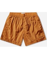 Stone Island - Men S Nylon Metal Swim Shorts Orange - Lyst