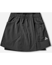 Nike - Women S Acg Five Towers Skort Anthracite - Lyst