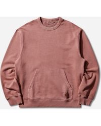 Carhartt - Torion Pocket Crewneck Sweatshirts Marsala (Grind Washed) - Lyst