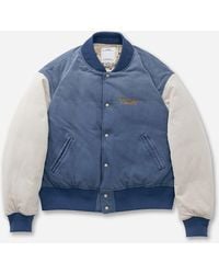 Visvim - Men S Varsity Era Down Jacket Light Indigo - Lyst