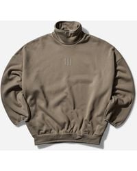 adidas - S Fear Of God Athletics Mock Neck Sweatshirt Clay - Lyst