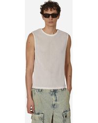 Guess USA - Mesh Jersey Tank Top Pearl - Lyst