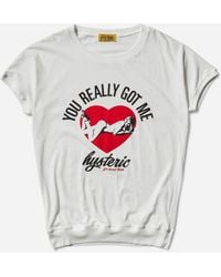 Hysteric Glamour - Women S Music Lover T-shirt - Lyst