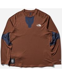 The North Face - Men S Undercover Soukuu Hike Perforated Longsleeve Top Graphite / Potting Soil - Lyst