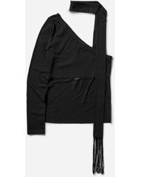 Nii HAI - S Asymmetric Neck Tie Top - Lyst