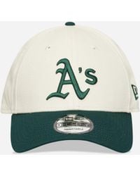 KTZ - Oakland Athletics Colour Block 9forty Adjustable Cap Cream - Lyst