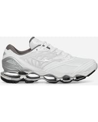 Mizuno - Wave Prophecy Ls Sneakers White / Silver - Lyst