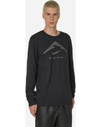 Nike - Dri-fit Trail Running Longsleeve T-shirt Black - Lyst