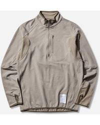 Satisfy - Men S Fuzzfleece Half‐zip Sweatshirt Rock Ridge - Lyst