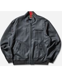 Undercover - Men S Wool Bomber Jacket Charcoal - Lyst