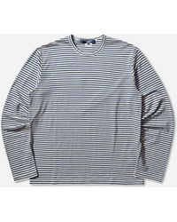 Junya Watanabe - Men S Striped Longsleeve T-shirt / Blue - Lyst