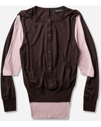 Kiko Kostadinov - S Corella Double Sleeve Jumper Mahogany - Lyst