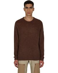 Neighborhood Mohair Crewneck Sweater - Brown