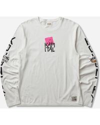 Kapital - S 20/-Jersey Crew Longsleeve T-Shirt (Peckish Kap) - Lyst