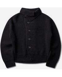 Dries Van Noten - S Asymmetric Funnel Neck Cardigan - Lyst