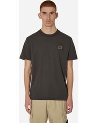 Stone Island - Garment Dyed T-shirt Charcoal - Lyst