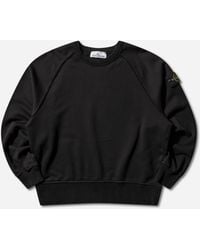 Stone Island - Men S Organic Cotton Fleece Oversized Crewneck Sweatshirt - Lyst