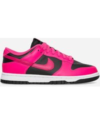 Nike - Wmns Dunk Low Sneakers Fierce Pink / Fireberry / Black - Lyst