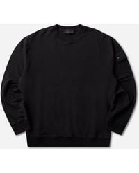 Stone Island - Men S Ghost Stretch Cotton Fleece Crewneck Sweatshirt - Lyst