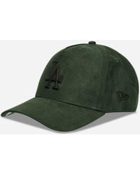 KTZ - La Dodgers Faux Suede 9Forty E-Frame Cap Dark - Lyst