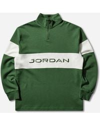 Nike - Men S Sport Dri-fit 1/4-zip Golf Top Forest / Sail - Lyst