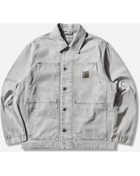 Carhartt - Og Double Front Jacket (Chalk Wash) - Lyst