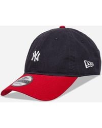 KTZ - New York Yankees Mlb Washed Contrast 9twenty Adjustable Cap Navy - Lyst