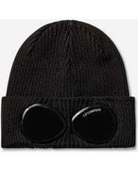 C.P. Company - Cotton Goggle Beanie - Lyst